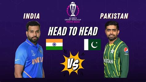 India vs Pakistan Head To Head ODI match team match results.